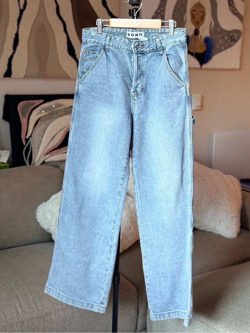 SONG Light Blue Women's Relaxed Jeans